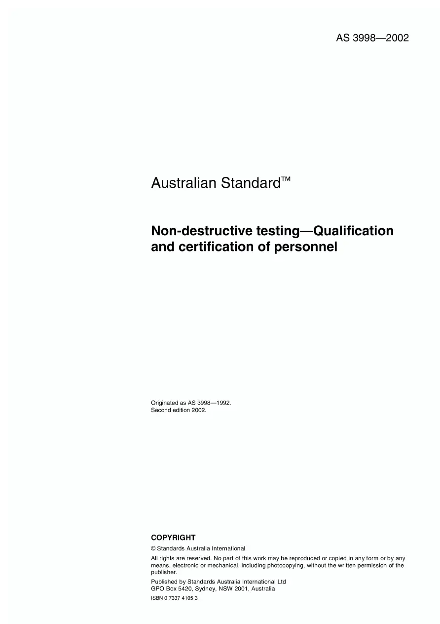 AS 3998-2002 AS 3998-2002 pdf