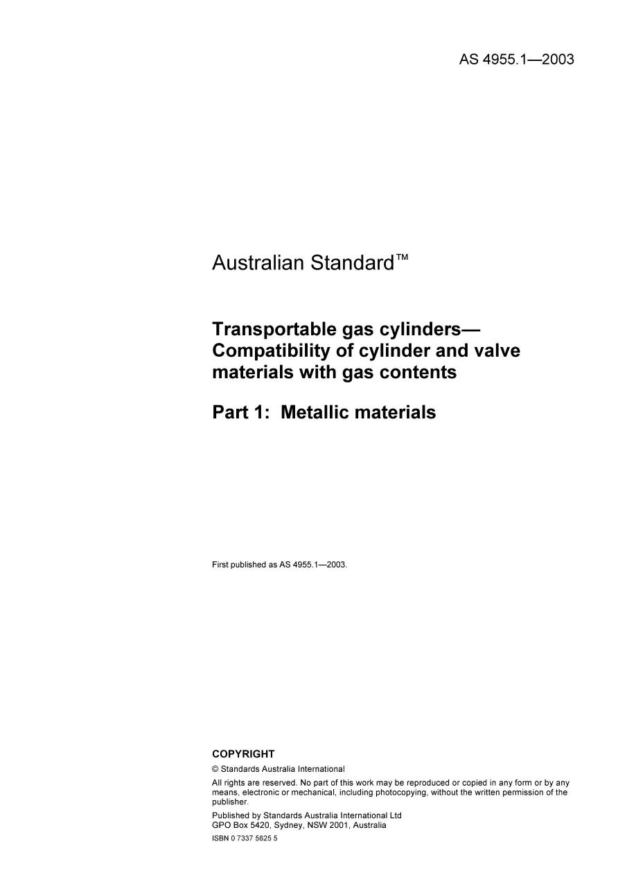 AS 4955.1-2003 AS 4955.1-2003 pdf