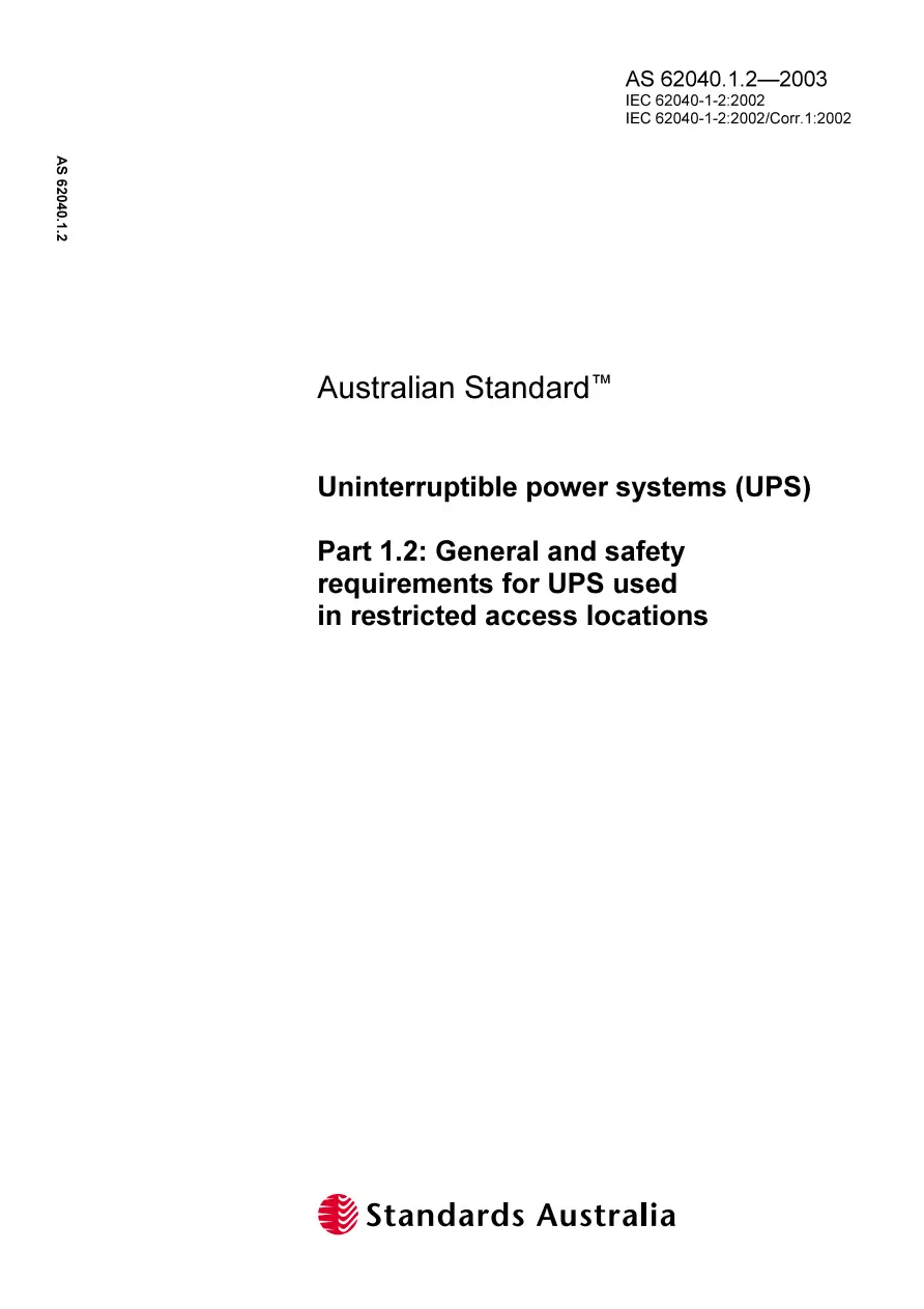 AS 62040.1.2-2003 AS 62040.1.2-2003 pdf