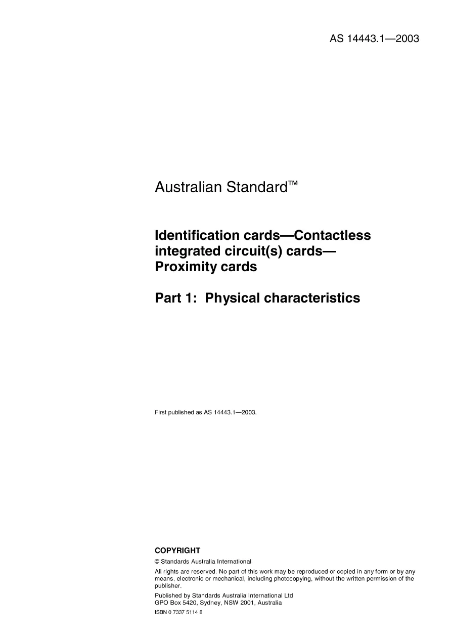 AS 14443.1-2003 AS 14443.1-2003 pdf