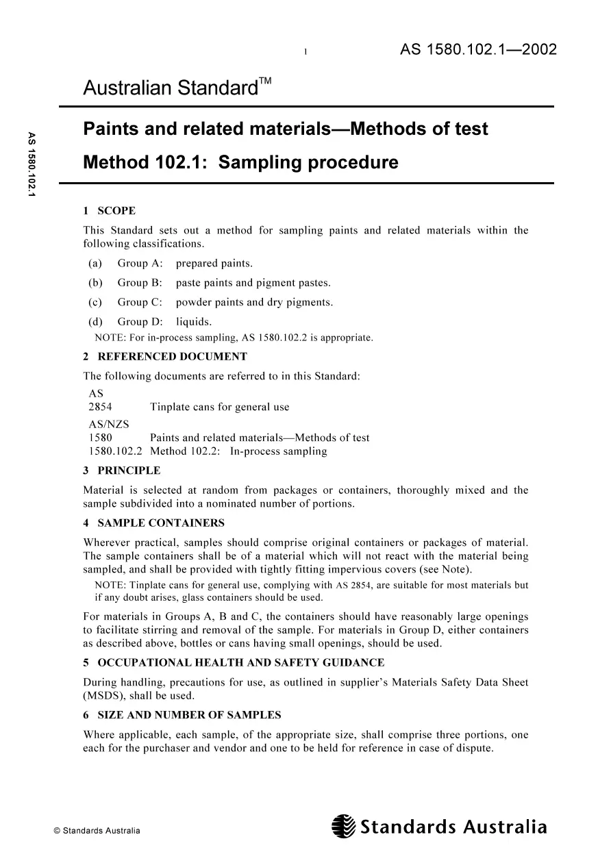 AS 1580.102.1-2002 pdf