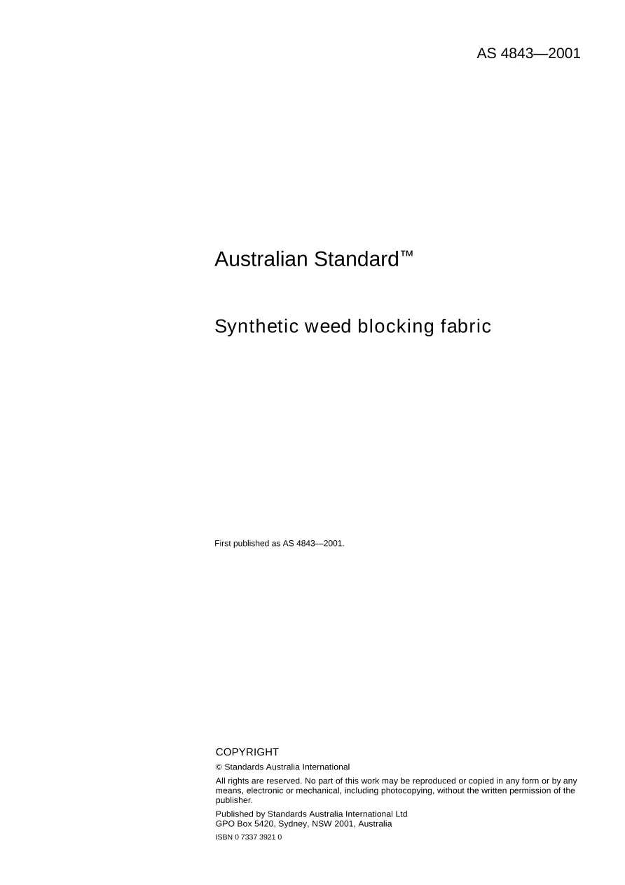 AS 4843-2001 AS 4843-2001 pdf