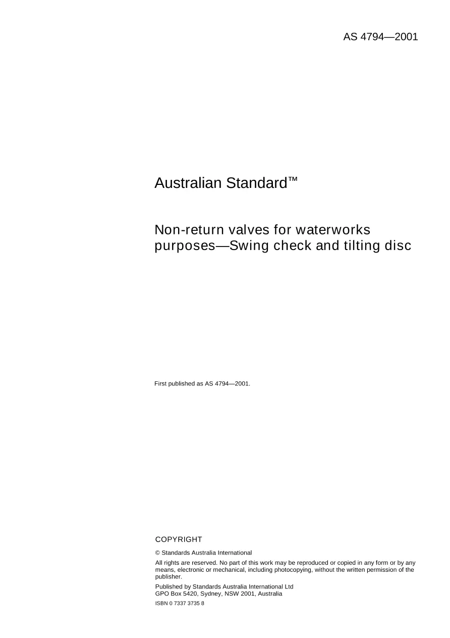 AS 4794-2001 AS 4794-2001 pdf