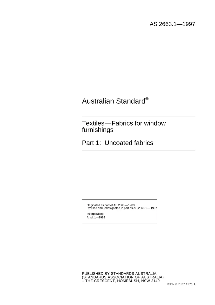 AS 2663.1-1997 AS 2663.1-1997 pdf