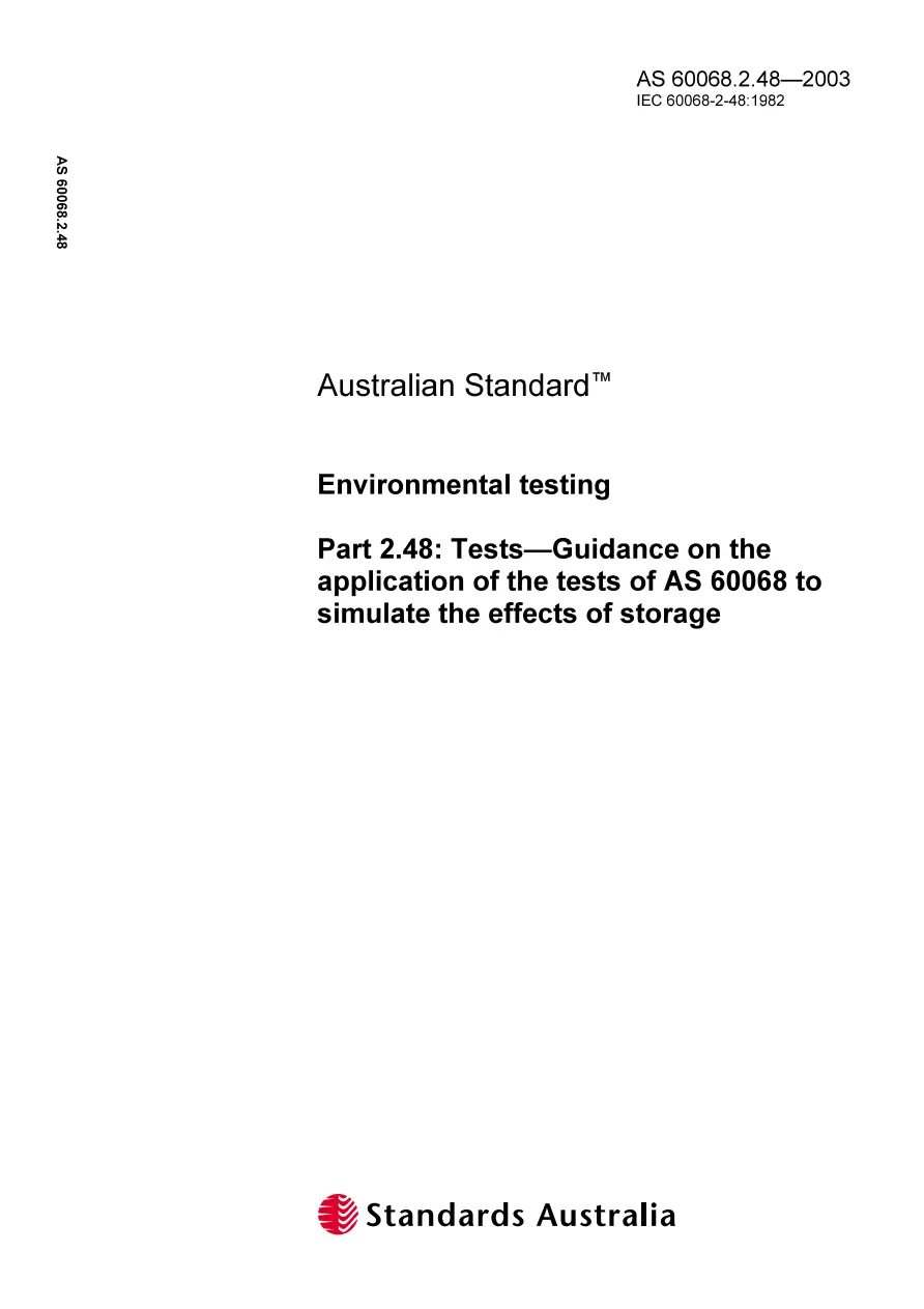 AS 60068.2.48-2003 pdf