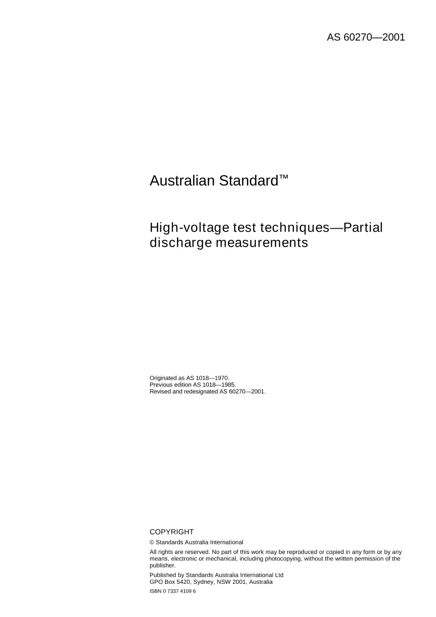 AS 60270-2001 AS 60270-2001 pdf