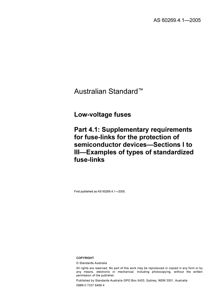 AS 60269.4.1-2005 AS 60269.4.1-2005 pdf