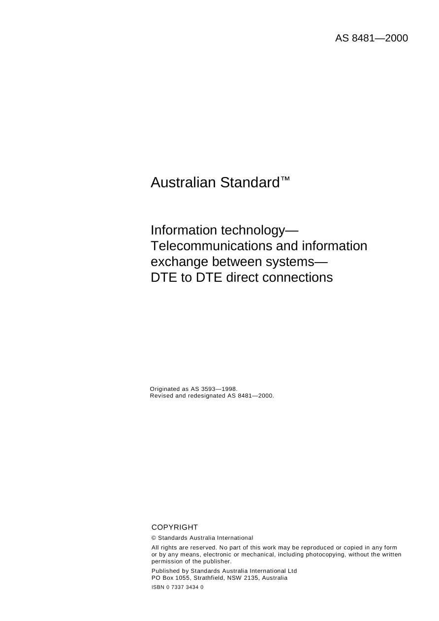AS 8481-2000 pdf