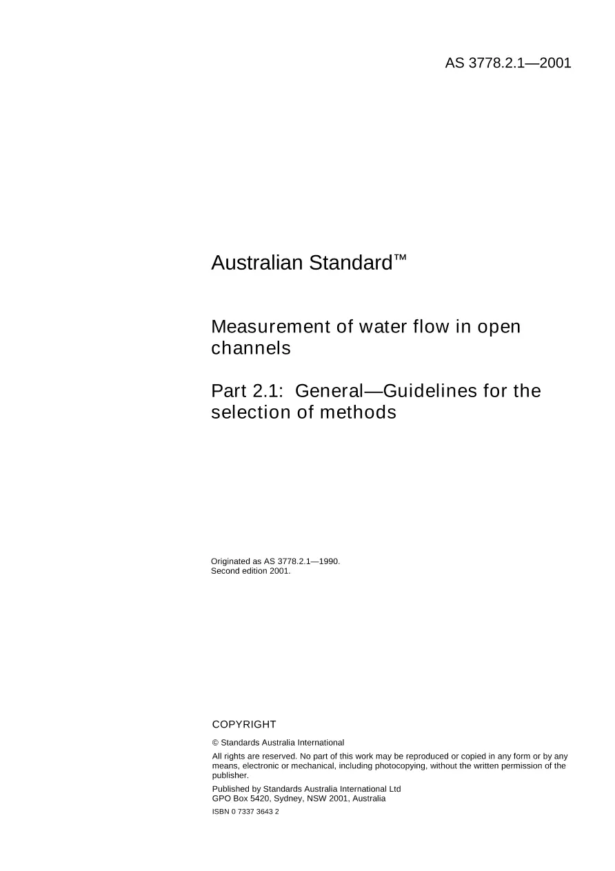 AS 3778.2.1-2001 pdf