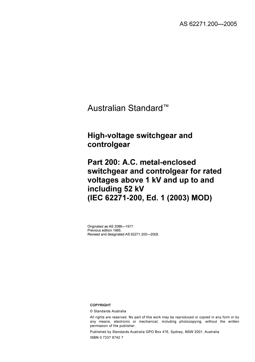 AS 62271.200-2005 AS 62271.200-2005 pdf