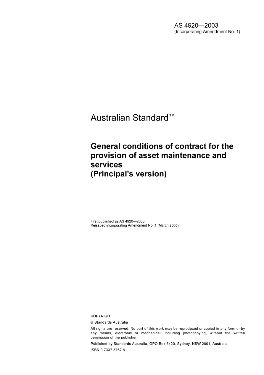 AS 4920-2003 AS 4920-2003 pdf