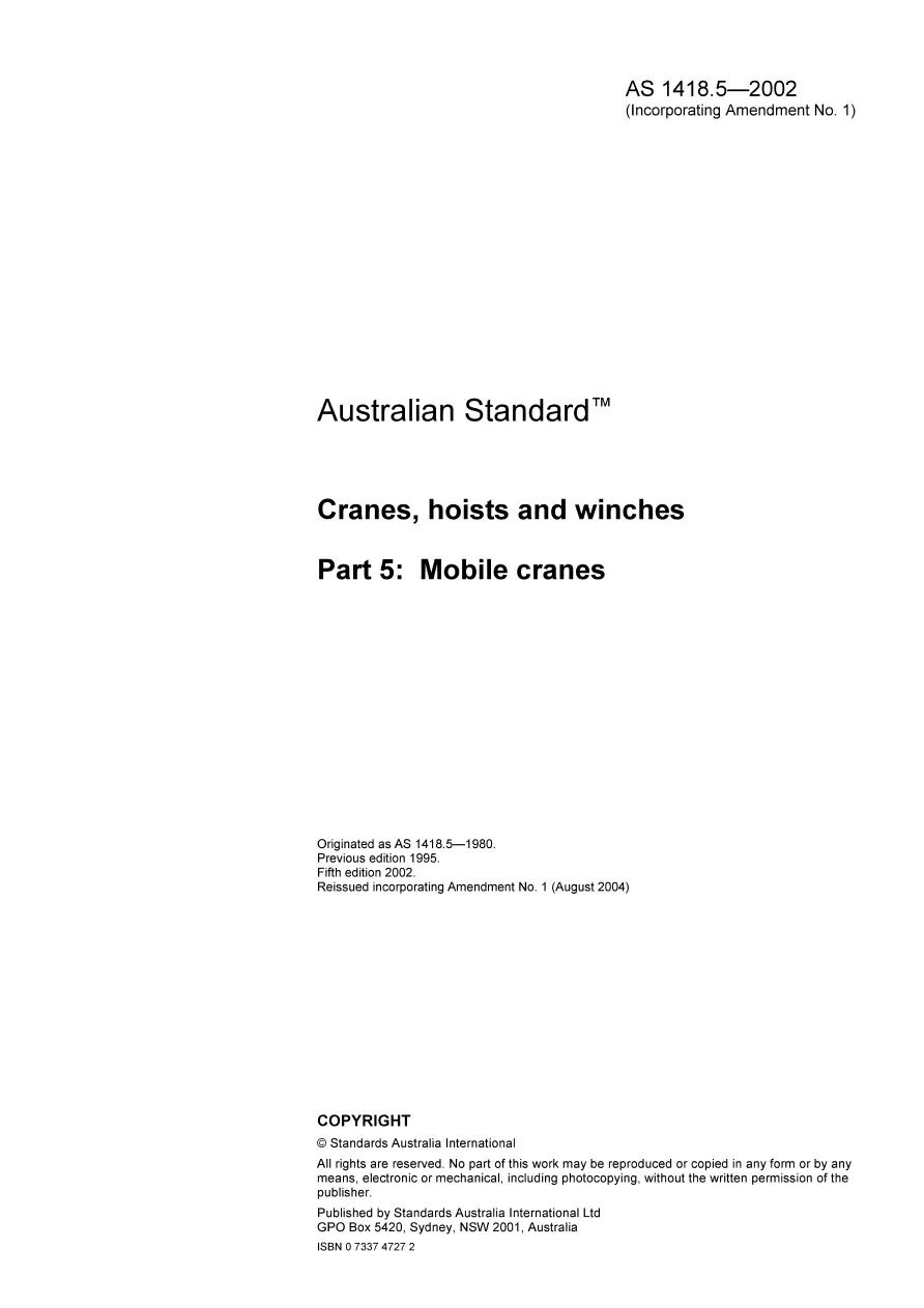 AS 1418.5-2002 AS 1418.5-2002 pdf