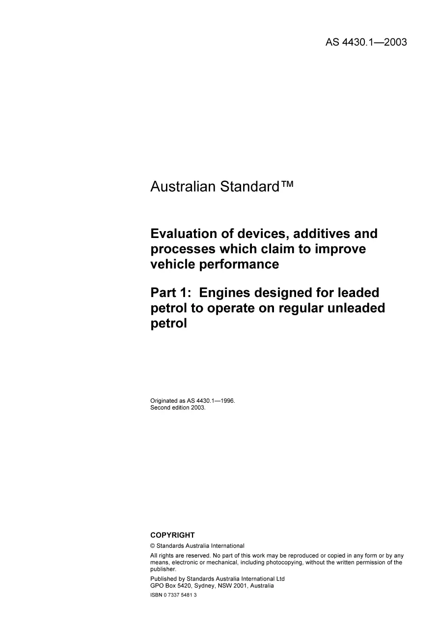 AS 4430.1-2003 AS 4430.1-2003 pdf
