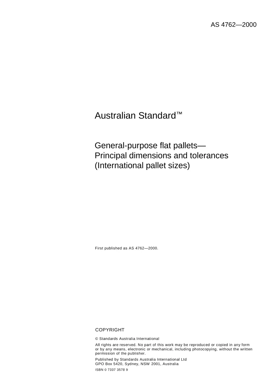 AS 4762-2000 AS 4762-2000 pdf