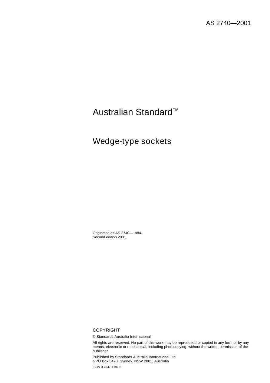 AS 2740-2001 AS 2740-2001 pdf