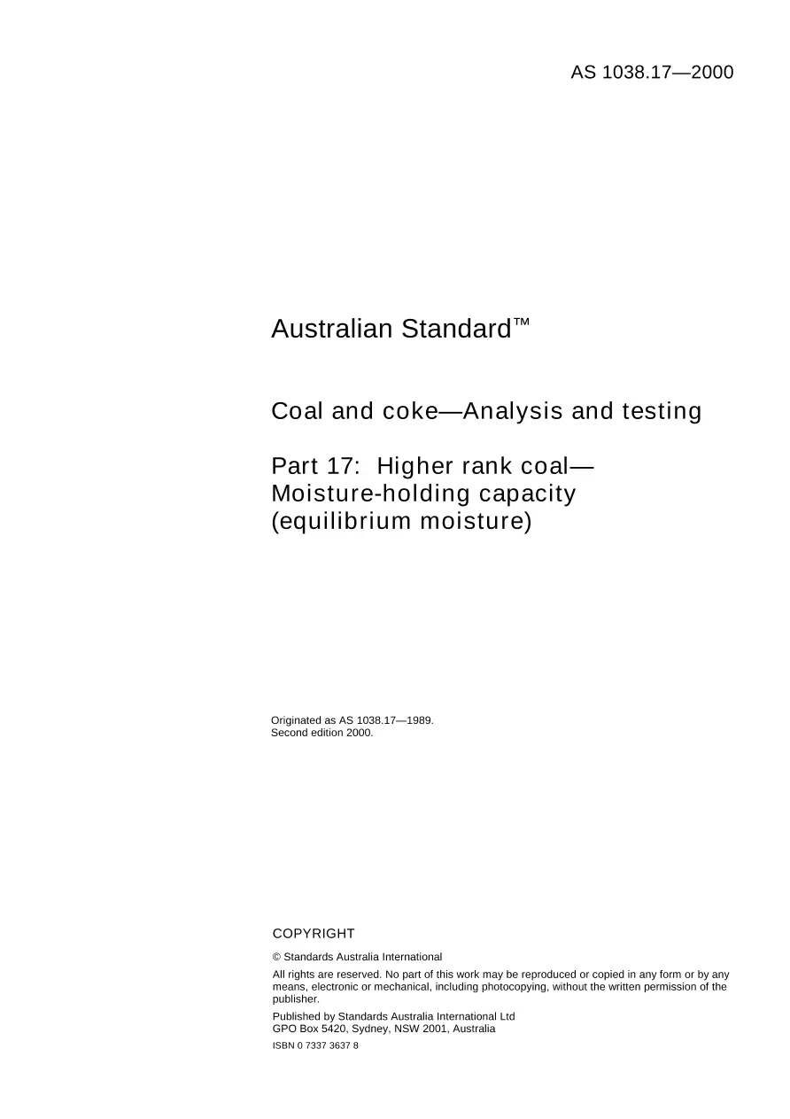 AS 1038.17-2000 AS 1038.17-2000 pdf