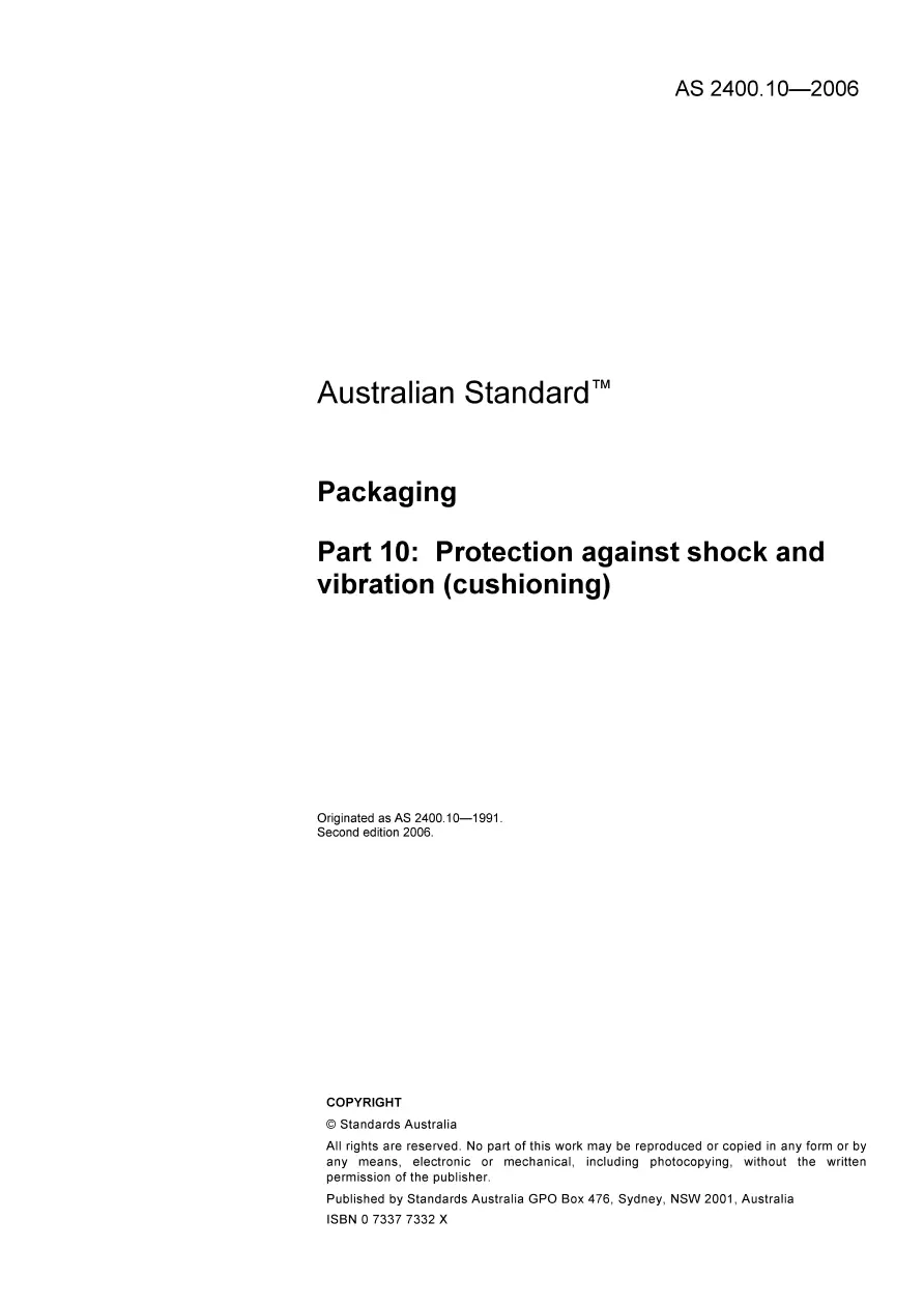 AS 2400.10-2006 AS 2400.10-2006 pdf