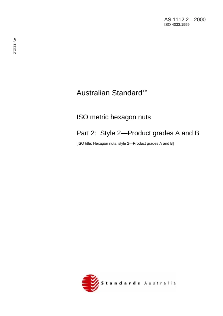 AS 1112.2-2000 AS 1112.2-2000 pdf