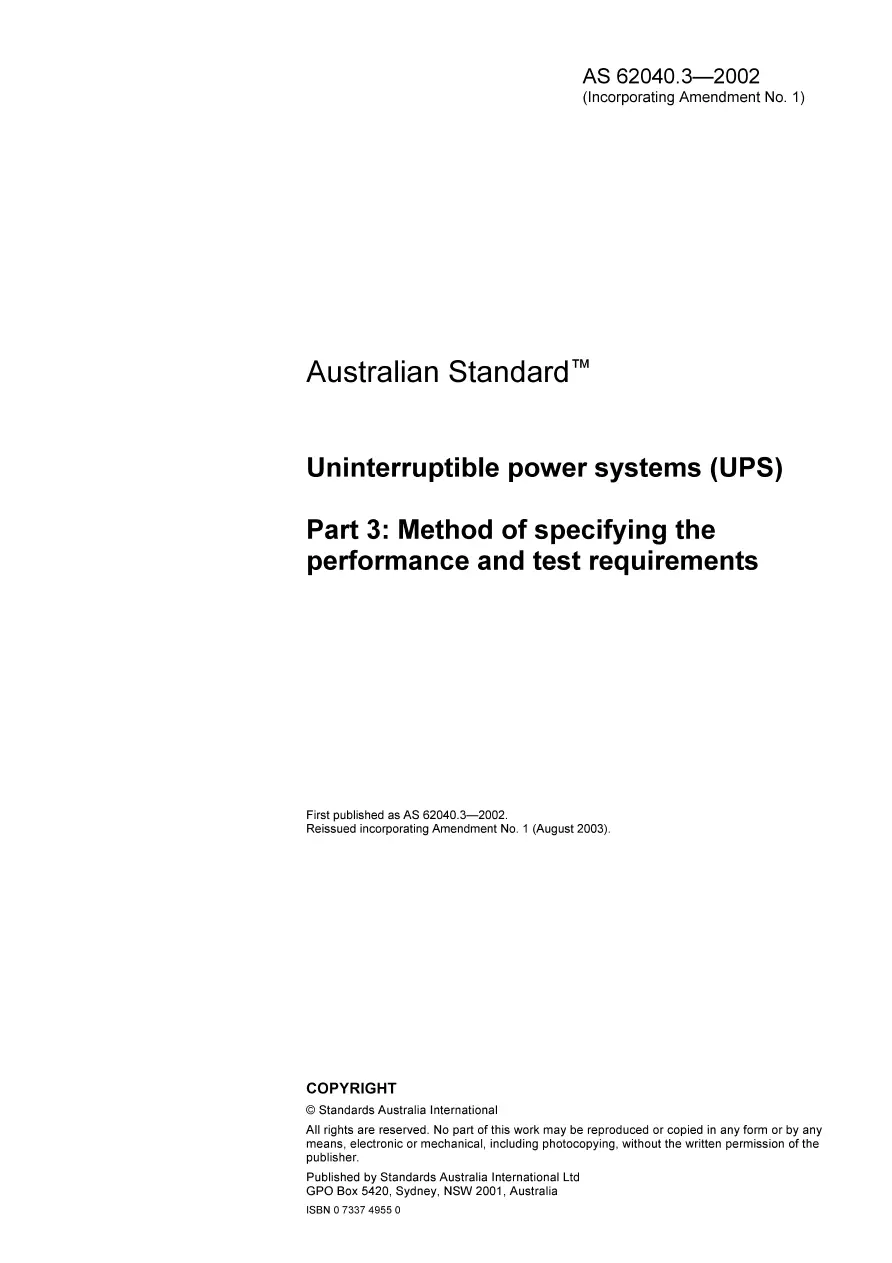 AS 62040.3-2002 pdf