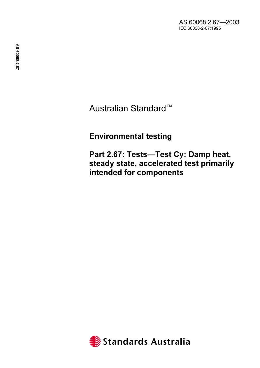 AS 60068.2.67-2003 pdf