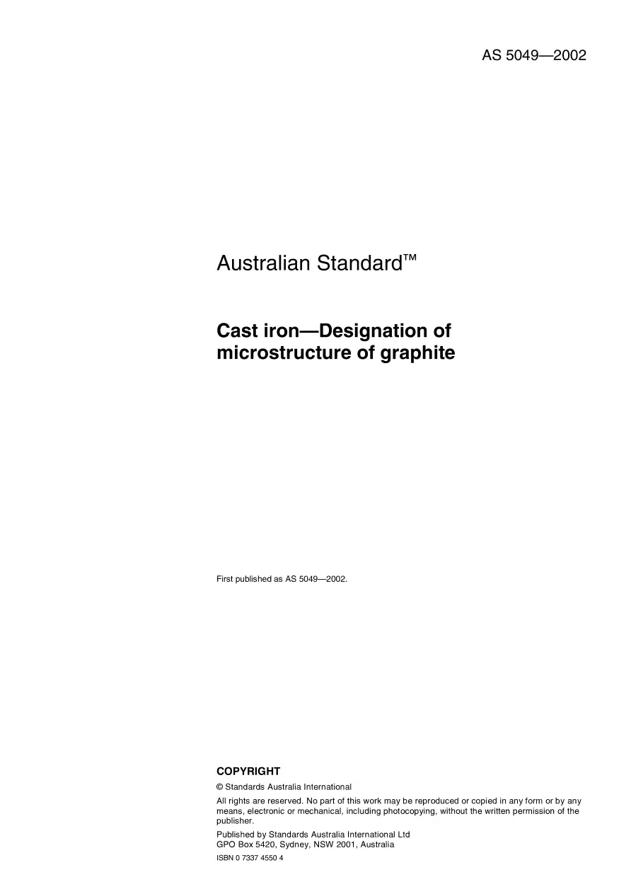 AS 5049-2002 AS 5049-2002 pdf