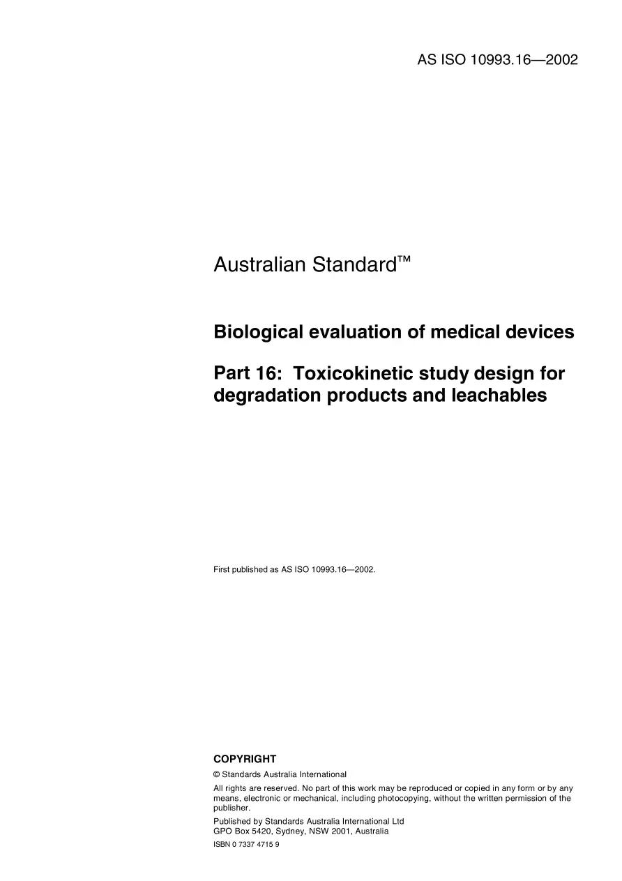 AS ISO 10993.16-2002 AS ISO 10993.16-2002 pdf