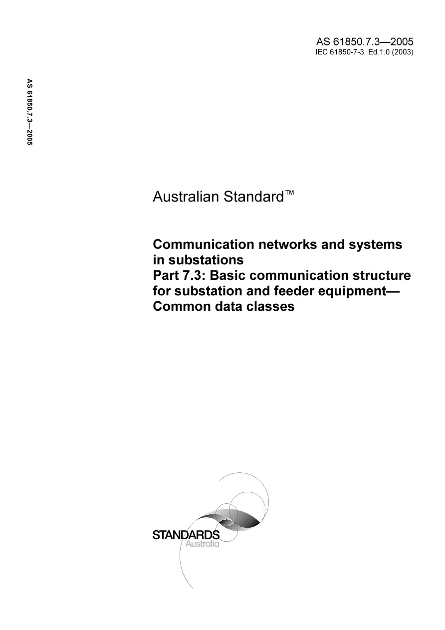 AS 61850.7.3-2005 AS 61850.7.3-2005 pdf