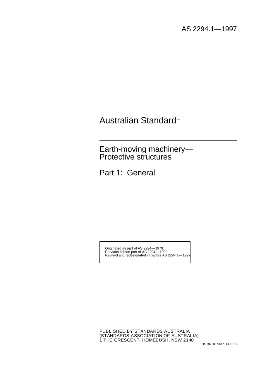 AS 2294.1-1997 pdf