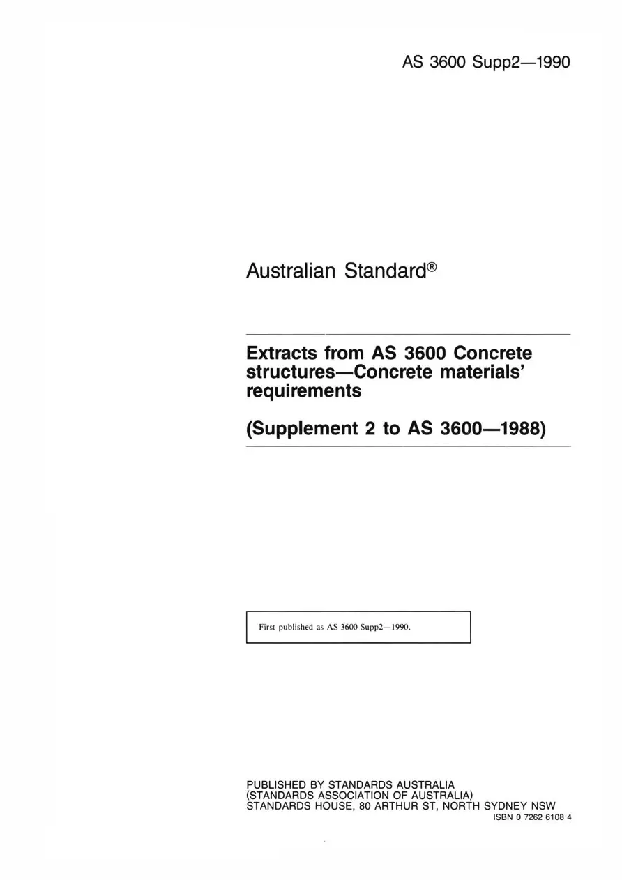 AS 3600 SUPP 2-1990 AS 3600 SUPP 2-1990 pdf