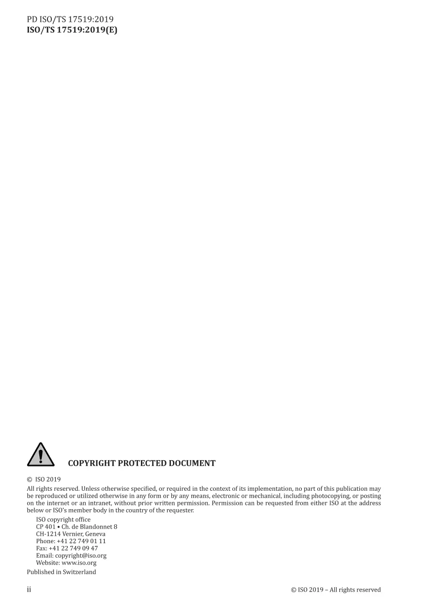 BS PD ISO/TS 17519:2019 pdf