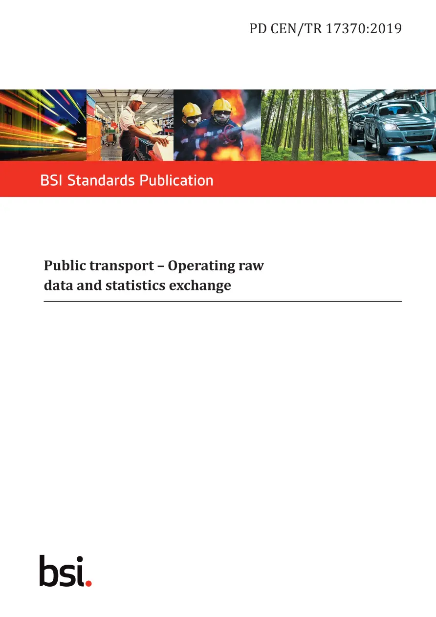BS PD CEN/TR 17370:2019 pdf