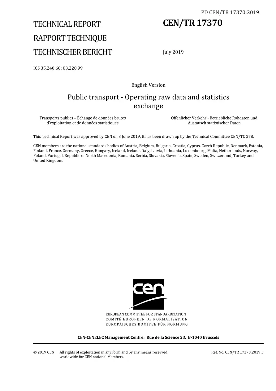 BS PD CEN/TR 17370:2019 pdf