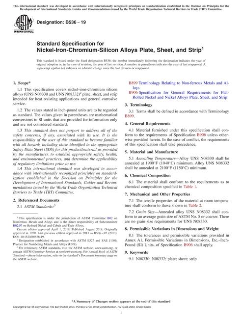 ASTM B536-19 ASTM B536-19 pdf
