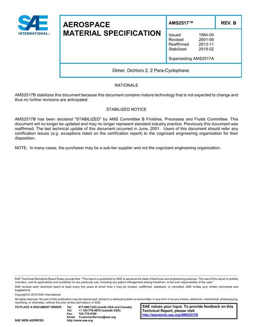 SAE AMS2517B pdf