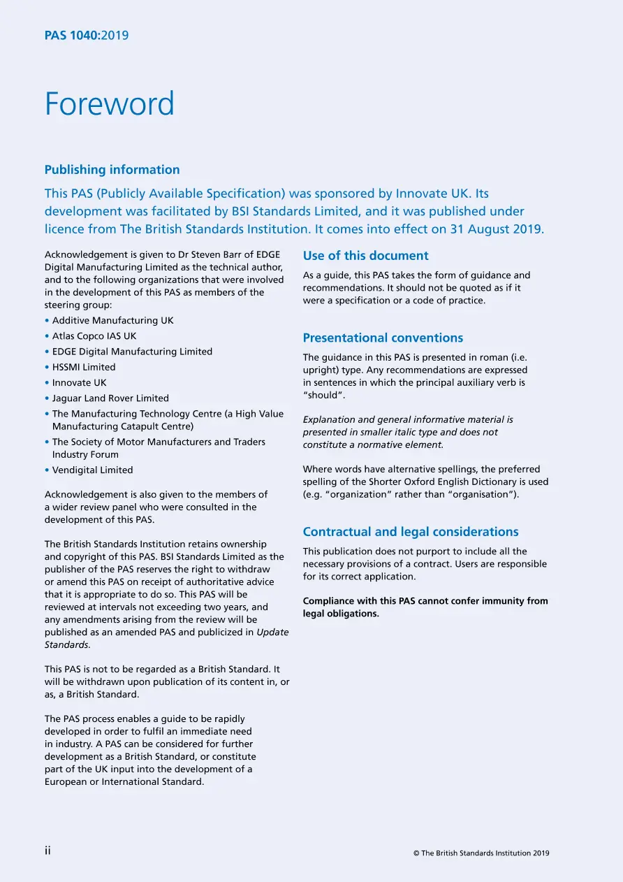 BS PAS 1040:2019 BS PAS 1040:2019 pdf