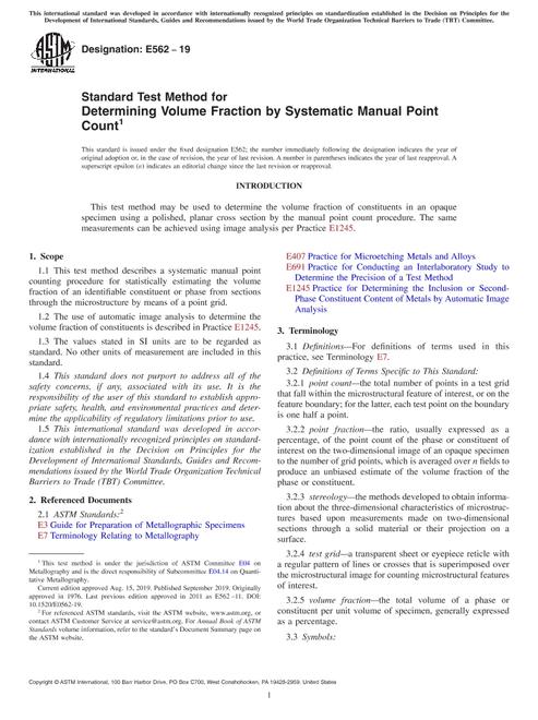 ASTM E562-19 pdf