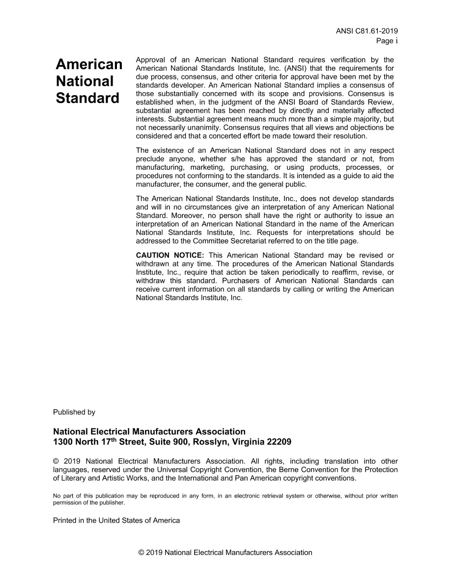 ANSI C81.61-2019 ANSI C81.61-2019 pdf