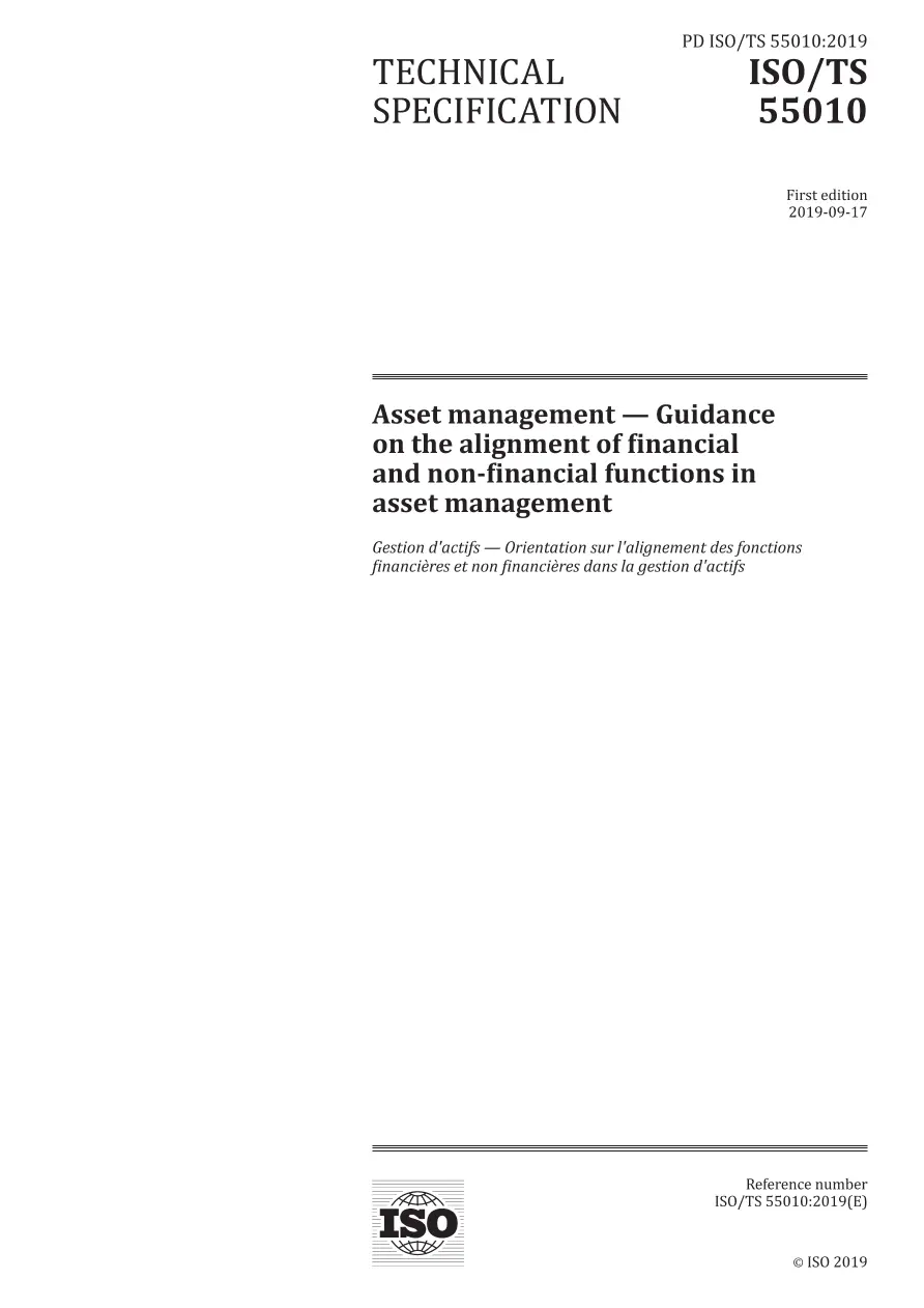BS PD ISO/TS 55010:2019 pdf