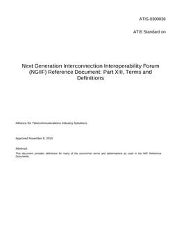 ATIS 0300036(2019-11) ATIS 0300036(2019-11) pdf