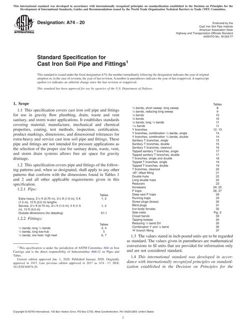 ASTM A74-20 ASTM A74-20 pdf
