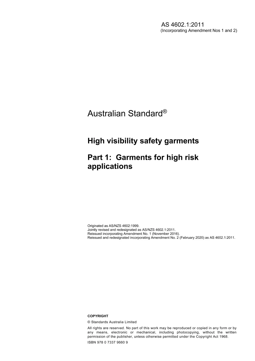 AS 4602.1:2011 AS 4602.1:2011 pdf