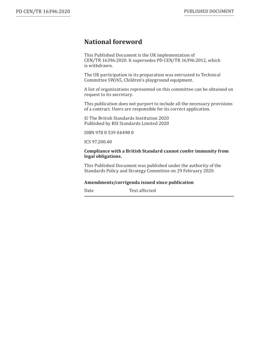 BS PD CEN/TR 16396:2020 pdf