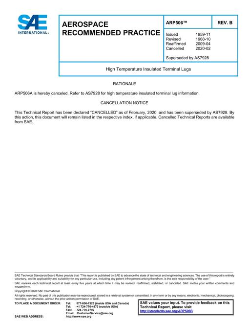 SAE ARP506B pdf