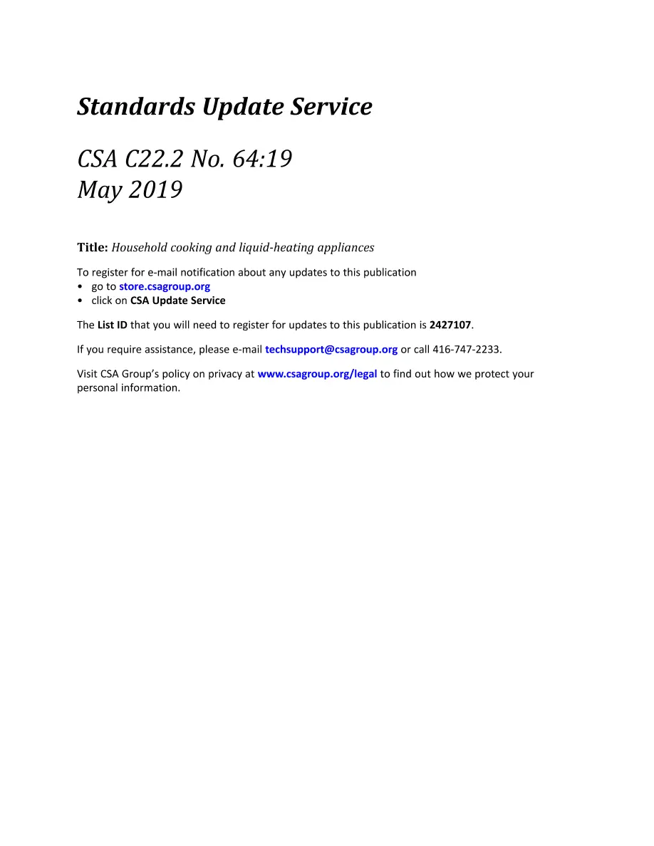 CSA C22.2 NO. 64:19 CSA C22.2 NO. 64:19 pdf