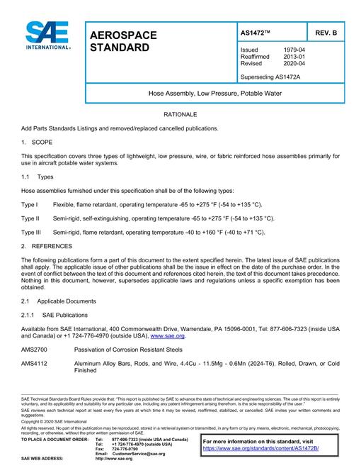 SAE AS1472B SAE AS1472B pdf