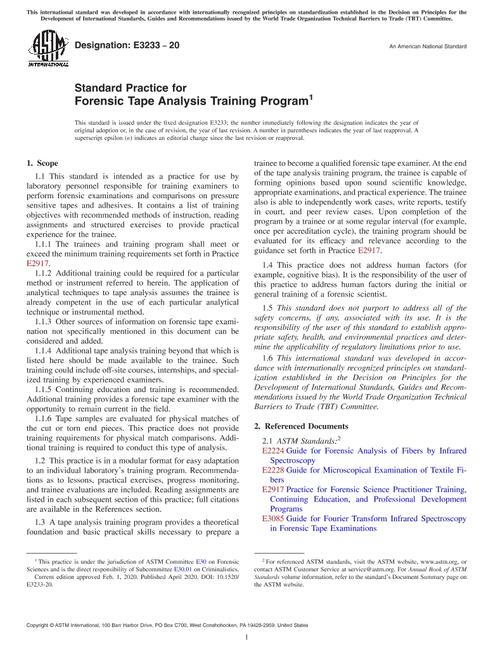 ASTM E3233-20 ASTM E3233-20 pdf
