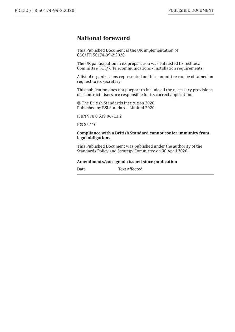 BS PD CLC/TR 50174-99-2:2020 pdf