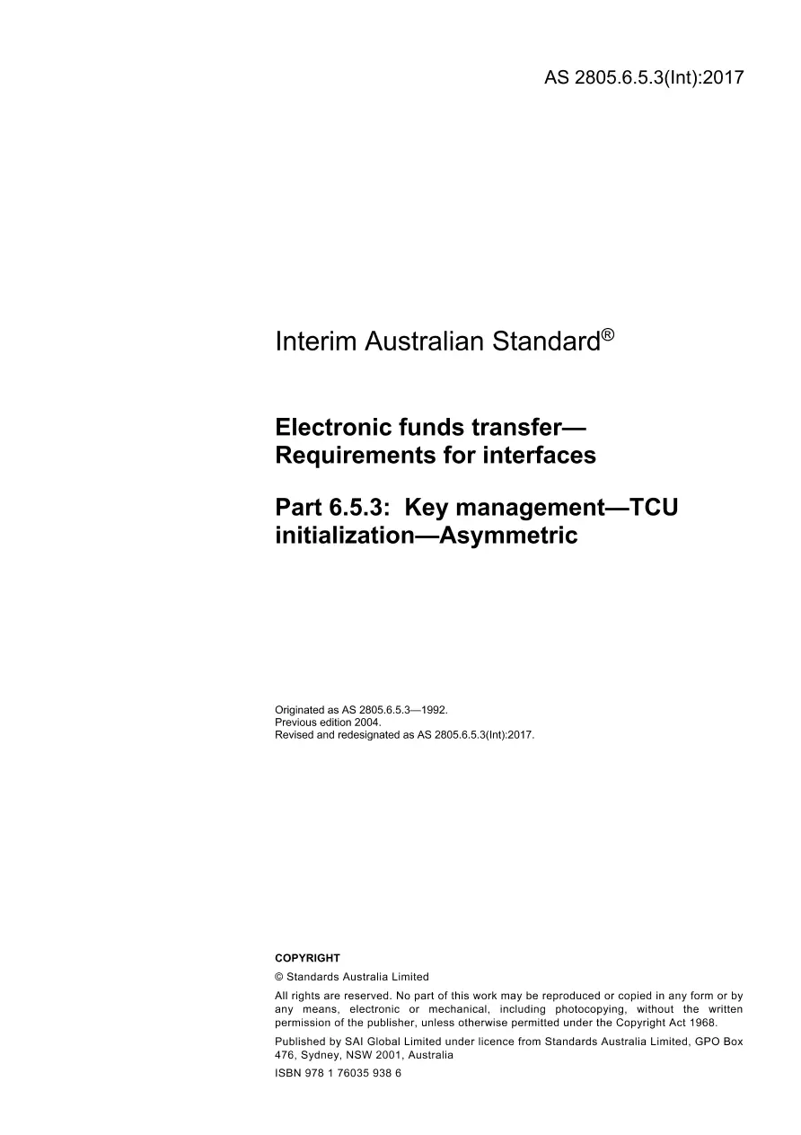 AS 2805.6.5.3(Int):2017 AS 2805.6.5.3(Int):2017 pdf