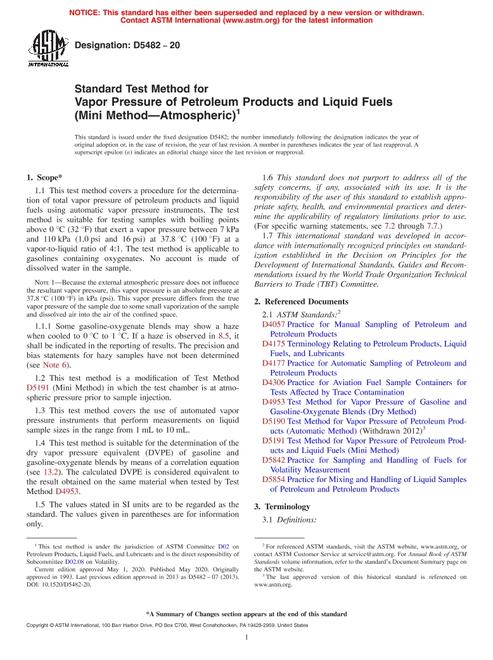 ASTM D5482-20 ASTM D5482-20 pdf