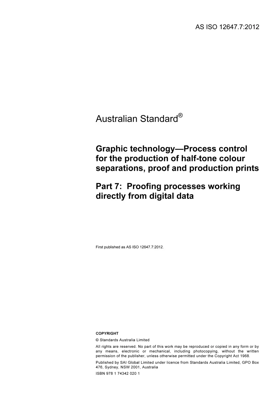 AS ISO 12647.7:2012 AS ISO 12647.7:2012 pdf
